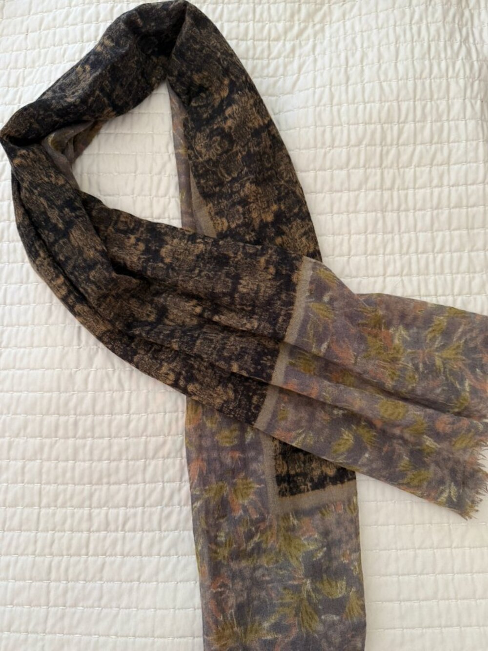 Rectangular Scarf Wrap Gorgeous fall muted color palette